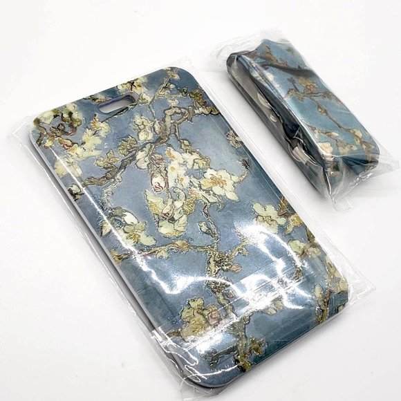 Almond Blossoms Van Gogh Lanyard Blue - Picture 3 of 4